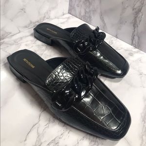 Pretty Little Thing Black Mule Slippers